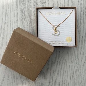 NWT 18K Gold Plated “S” Pendant Necklace